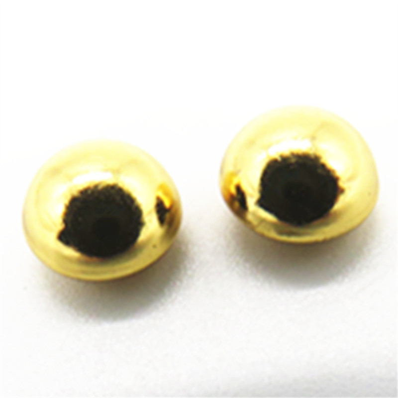 Gold Plating 6mm Metal Rivets For Leather Bags