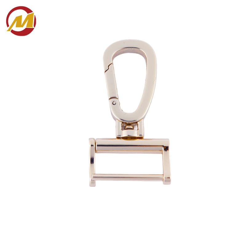 High Quality Carabiner Manufacturer 10/15mm Metal Clip Spring Snap Hook Swivel Carabiner For Dog Leash And Bag Accessories